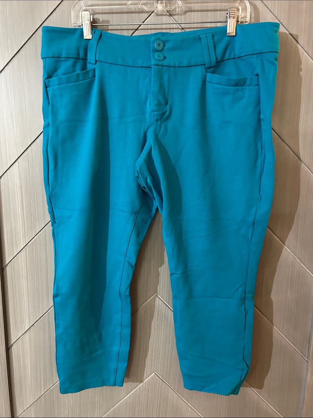 torrid Teal Stretch Ankle Pants